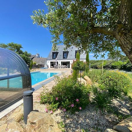 Superbe Villa Tout Confort Avec Piscine Chauffee Er Couverte Et Spa A 2 Pas De La Plage Fouesnant Extérieur photo