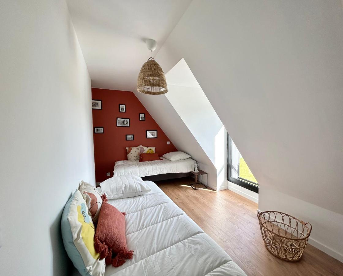 Superbe Villa Tout Confort Avec Piscine Chauffee Er Couverte Et Spa A 2 Pas De La Plage Fouesnant Extérieur photo