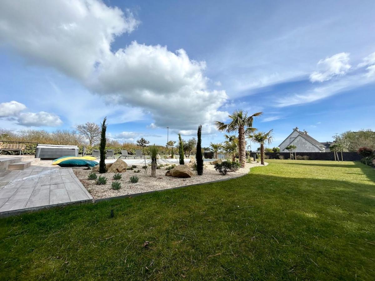 Superbe Villa Tout Confort Avec Piscine Chauffee Er Couverte Et Spa A 2 Pas De La Plage Fouesnant Extérieur photo