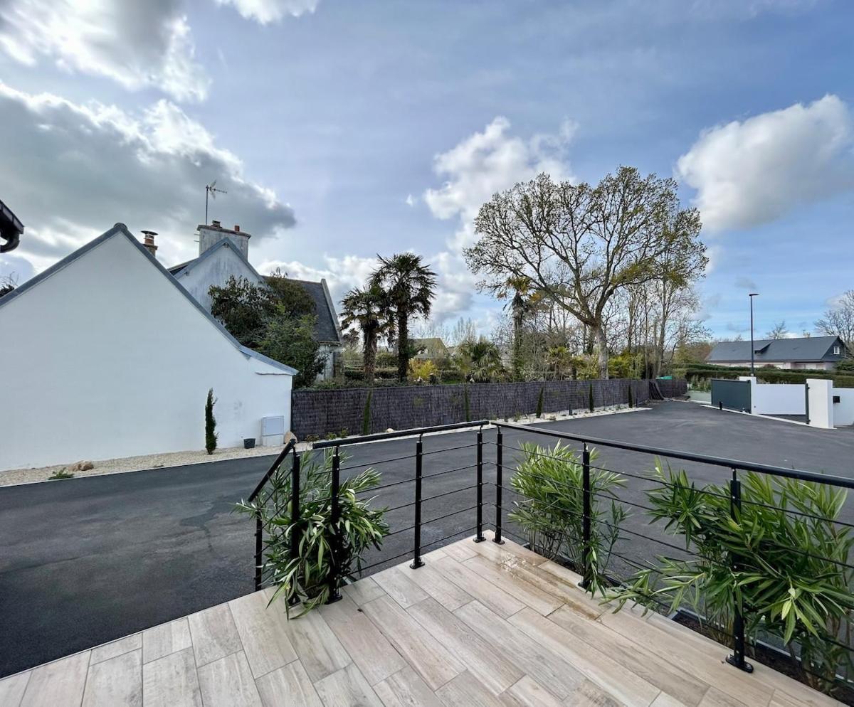 Superbe Villa Tout Confort Avec Piscine Chauffee Er Couverte Et Spa A 2 Pas De La Plage Fouesnant Extérieur photo